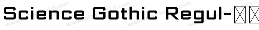 Science Gothic Regul字体转换